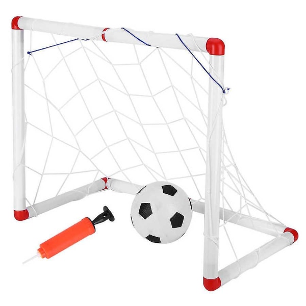 86 cm Vikbar minifotboll Fotboll Målstolpe Set med pump Barnpresent plast|Leksakssporter