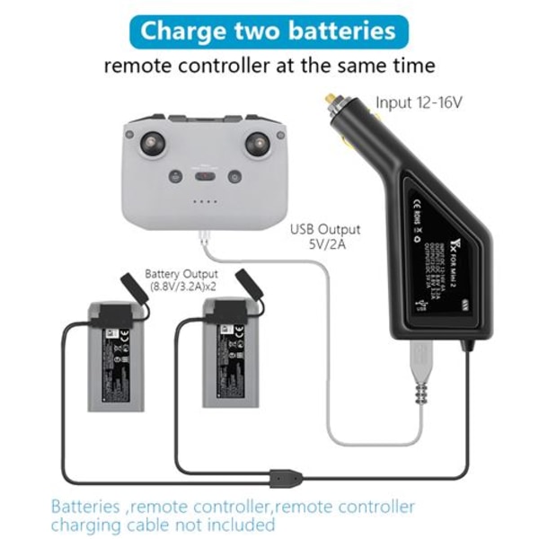 Batterilader for DJI MAVIC Mini 2 drone - Multicolo