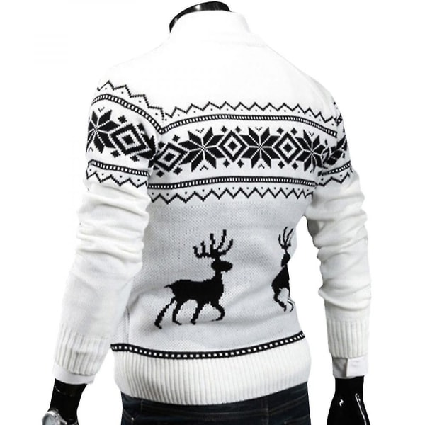 Herre Jule Sweater Pullover Toppe White XL