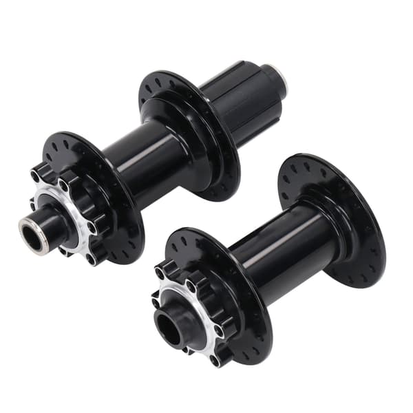 2 stk. sorte cykelnav i aluminiumslegering med 32 huller, for og bag, til mountainbike 0.7
