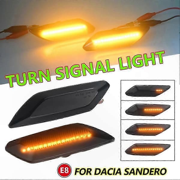 [LCS]LED Sideblinklys til Dacia Logan Sandero Dynamisk Indikatorlampe A