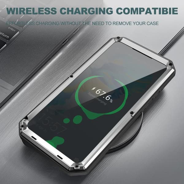 [LCS]Samsung Galaxy S26+ / S26 Plus 5G Deksel med R-JUST Skyvende Kamera Vanntett Design Silver