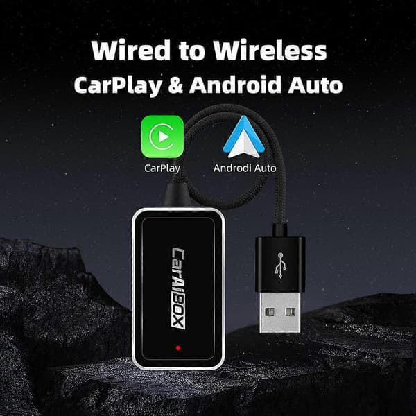 [LCS]EC09-X-C Carplay Android Auto Box 2 i 1 Kablet til Trådløs Kjøretøy Tilkoblingskonverter