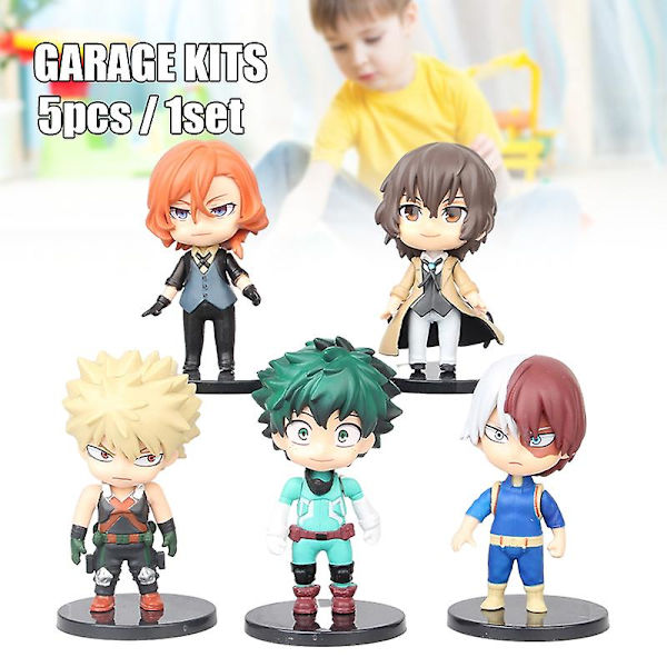 5kpl My Hero Academia PVC-hahmo Anime Toimintahahmo Mallilelu Lapsille Aikuisille