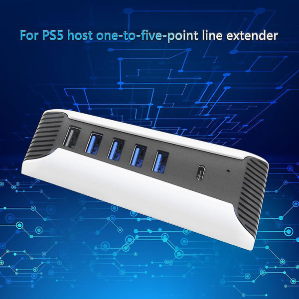 Expander adapter digital edition konsol import usb hub usb3.0 splitter expander adapter 1 till 5 multi portar för ps5