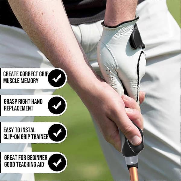 [LCS]Clip-On Golf Grip Trainer, Golftræningshjælpemiddel til forbedring af korrekt håndpositionering
