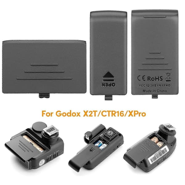 Batterideksel Erstatning for X2T/CTR16/XPro Triggere Sender Mottaker Batterideksel Erstatningstilbehør X2