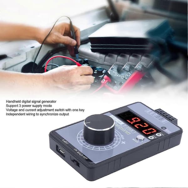 DC 0-10V 0/4-20mA Strømspændingsgenerator, USB-strømforsyningsgrænseflade Analog simulator til PLC- og paneldebugging, enhedstest, frekvensomformer