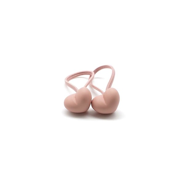 [LCS]Frostade pärlor Barn Hårband Hårrep Små Elastiska Gummiband Pink