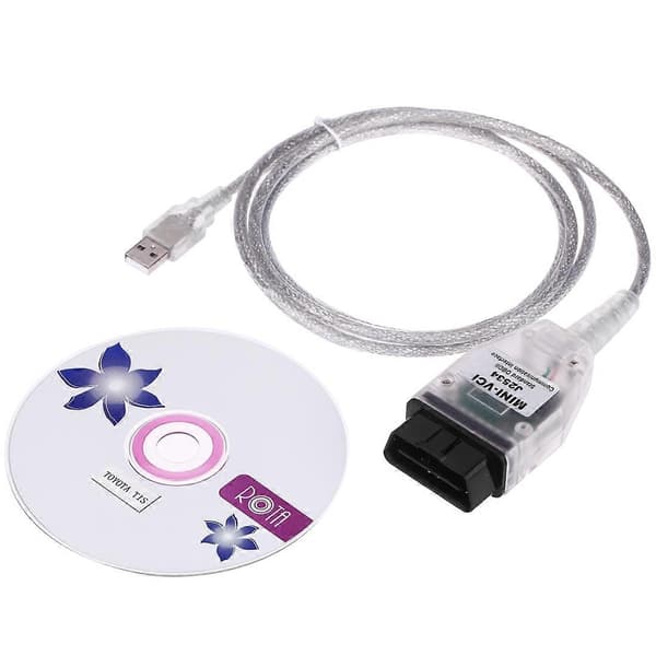 Mini VCI J2534 diagnostikkabelverktyg för Toyota TIS Techstream OBD OBDII-skanner