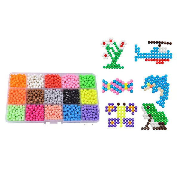 Genopfyldning Hama Perler Puslespil 3D Håndlavede Magiske Aquabeads DIY Vand Spray Perlesæt