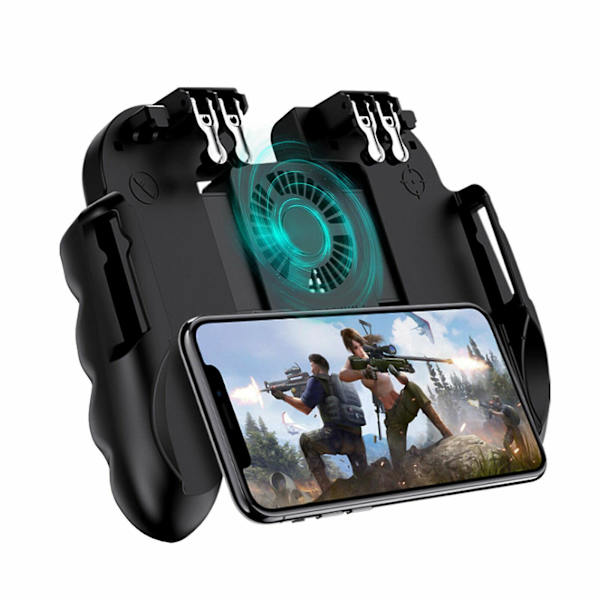 Kuuden sormen matkapuhelinpeliohjain Joystick-jäähdytystuuletin Gamepad, yhteensopiva Pubg:n kanssa