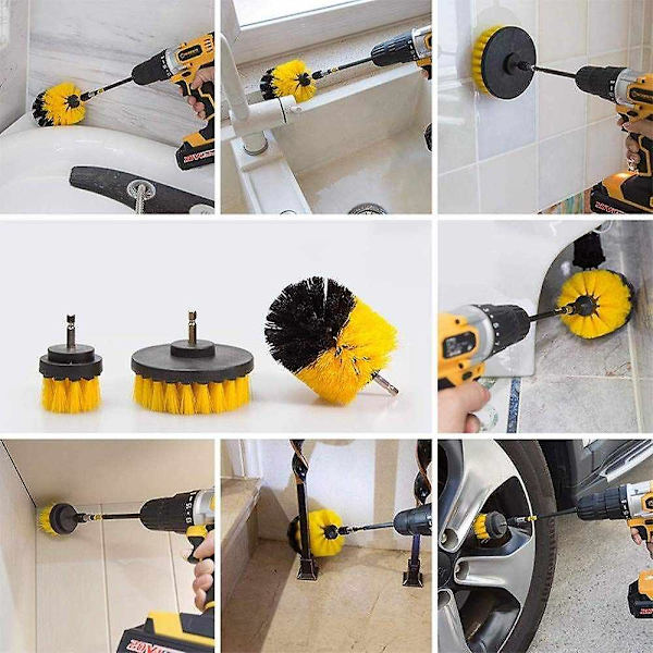 Power Scrubber Borstborrsats - Borrborrfäste