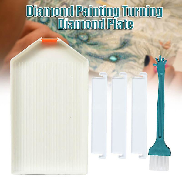 Diamantmaleri Brett Multifunksjonelle Sorteringsverktøy DIY Kunsthåndverk Rhinestone Plate Tilbehør