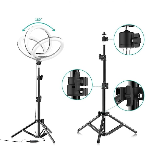 Selfie Ring Light med Tripod Stativ style3