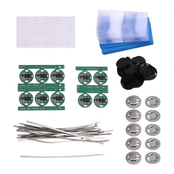 Batteriskyddskort, 10-pack universellt dubbelt MOS BMS-modul för 18650 Li-Ion cylindriska celler