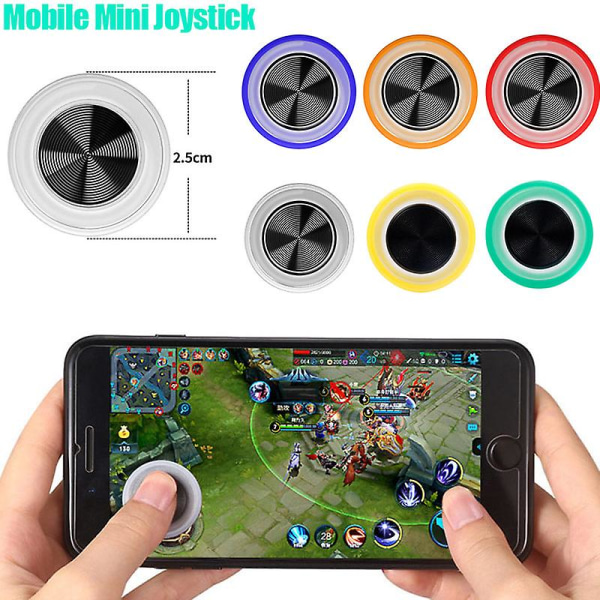 Smartphone Mini Joystick Pekskärm Mobila Joysticks För Telefon PC Tablet Arcade Games Red
