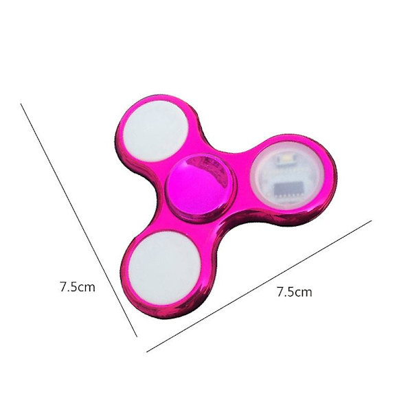 Kreativ LED Lys Lysende Fidget Spinner Skifter Golw I Mørket Stress Relief Legetøj Til Børn Red