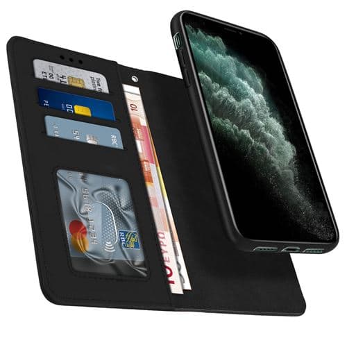 [LCS] Etui kompatibelt med Apple iPhone 11 Pro Max Folio avtakbart magnetisk kort