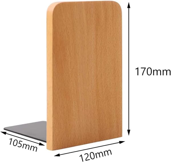 [LCS] Wooden Bookends, Creative Bamboo Bookends, Handmade from Beech