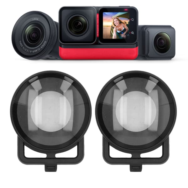 [LCS] Dobbelt linsebeskyttelse til Insta 360 One RS Panoramalinse Actionkamera Tilbehør