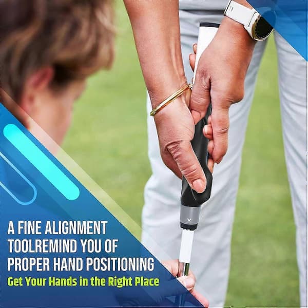 Clip-On Golf Grip Trainer, Golfsvingtränare för att förbättra korrekt handpositionering