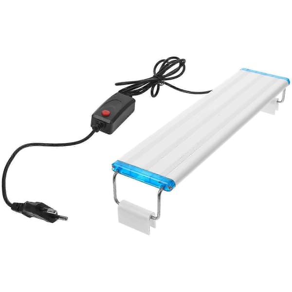 Akvarielys Akvarium LED-lampe for fisketank justerbar hvit