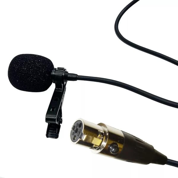 Lavalier mikrofon clip-on reversmikrofon 4-bens mini XLR bodypack-sender