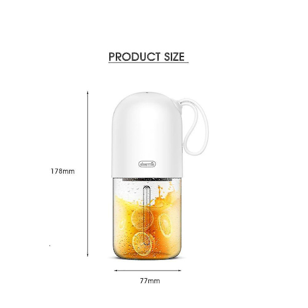 Mini Juicer Bærbar Blender 300ml Flerbruks Trådløs USB Oppladbar