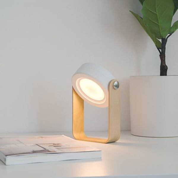 Trådløs bordlampe ved sengen og bærbar bordlampe LED ved sengen