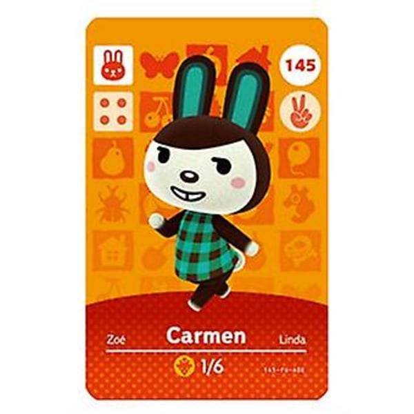 Nfc Game Card For Animal Crossing,ch Amiibo Wii U - 145 Carmen