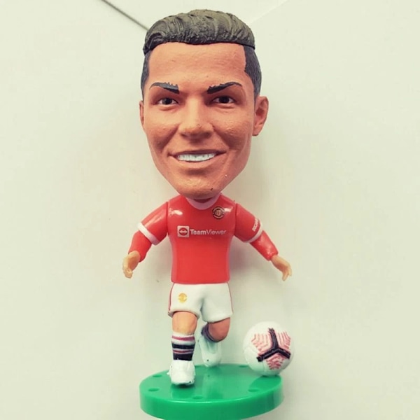Fodboldspiller minifigurer Realistiske spark og præcise detaljer Cristiano Ronaldo