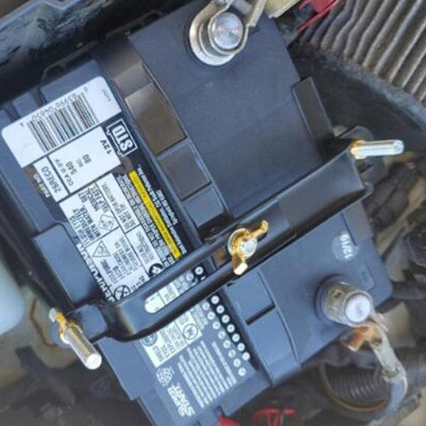 2 ST Universal Metall Justerbar Batterihållare Stabilisatorfäste Batterifixeringsfäste Stativ Bil