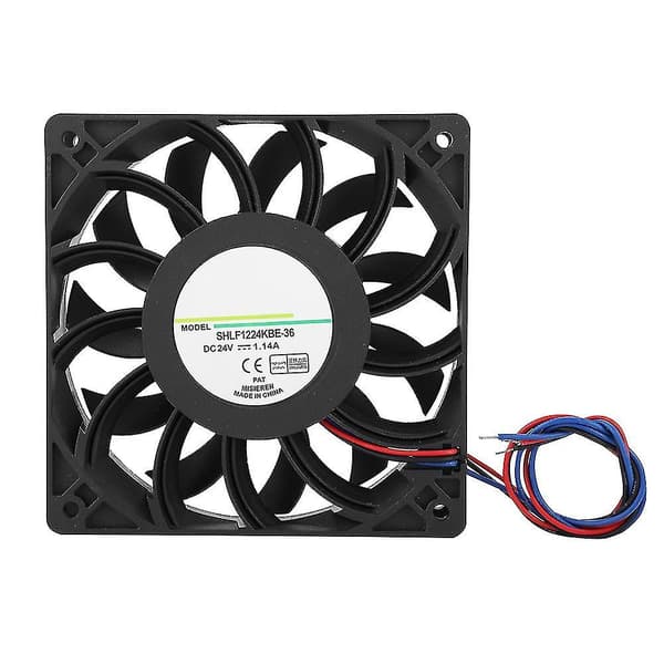 SHLF1224KBE-36 DC24V 1.14A 12CM Inverter Transmisjon Server Rask Varmespredning Kjølevifte