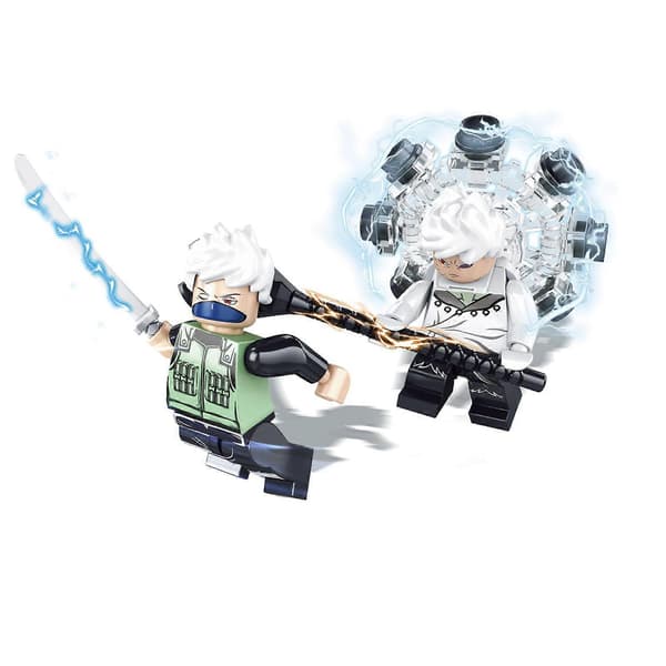 [LCS]Sæt med 32 stk. Naruto minifigurer Kai Jay Sensei Wu Master byggeklodser legetøj Multicolor 32 pc