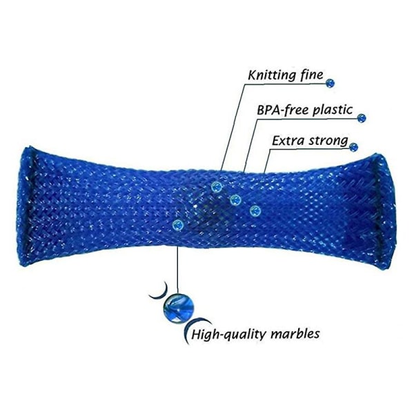 5 st Fidget Leksaker Flätad Nät Tub med Marmor Stress Relief Leksak För Barn Vuxen