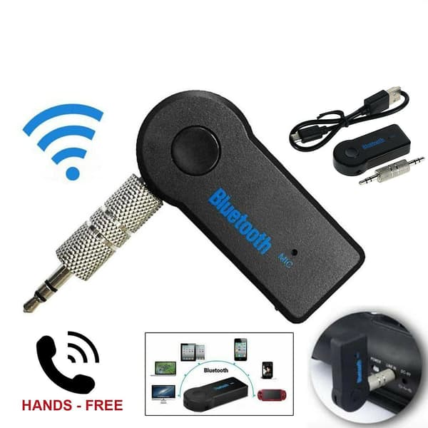[LCS]Trådlös Bluetooth 3.5mm Aux Audio Stereo Musik Hem Bil Mottagaradapter Ny
