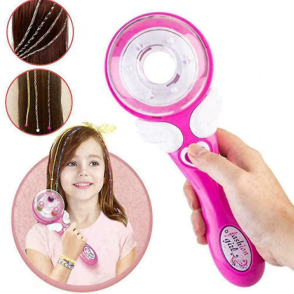 Automatisk Hårfläta Elektrisk Flickor Styling Flätmaskin Födelsedagspresent Julklapp Till Flicka (Uppgraderat Set)