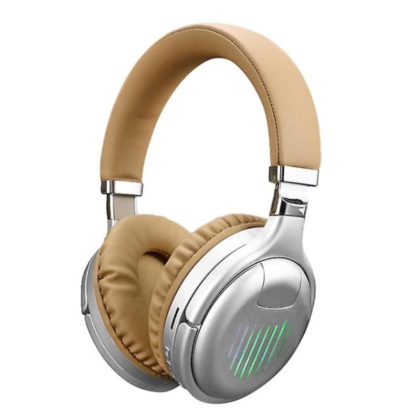 Aidot langattomat kuulokkeet 3D-stereo Bluetooth-kuulokemikrofoni Kokoontaitettavat peli-kuulokkeet mikrofonilla FM TF-kortti Melunvaimennuskuulokkeet Silver