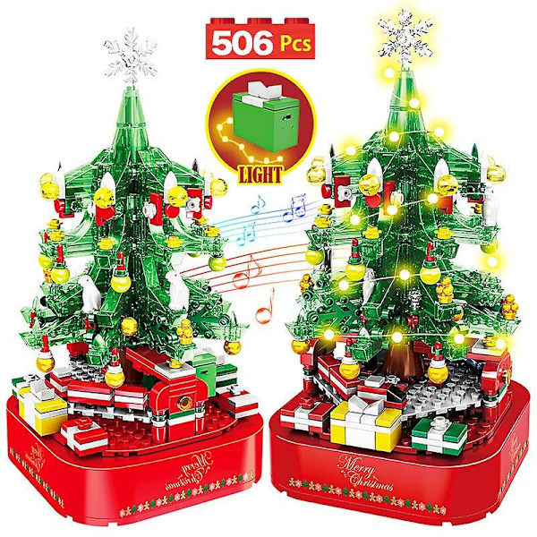 By Juletrer Roterende Musikkboks Byggeklosser Venner S