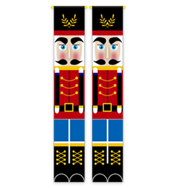 Julekuplett Festdekorasjoner Bakteppe Stoff Mural Dørhenging Soldat 01 par 180 * 30cm (Oxford cloth 600D) Soldier 01 couplet