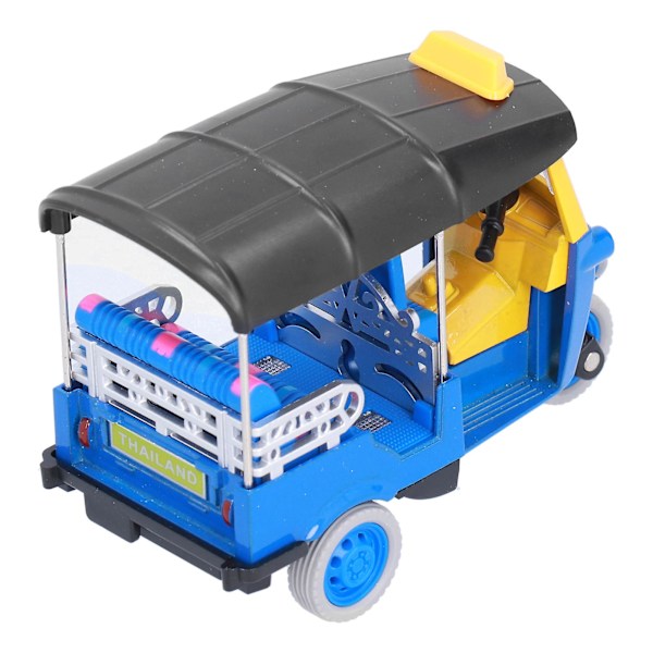 Pull Back Thailändsk Trehjuling Simulering Legering Tuk Tuk Bilmodell Leksak Barnfordon Leksak Röd Blue