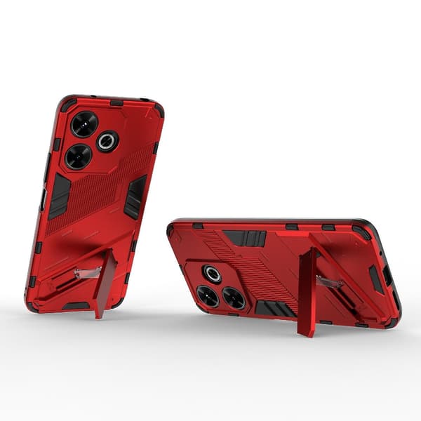 Punk PC + TPU-etui kompatibelt med Xiaomi Redmi 13 4G Red