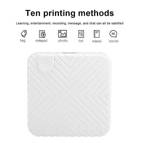 [LCS]Mini bærbar termisk printer 203DPI Foto ABS PC 58mm Blueto