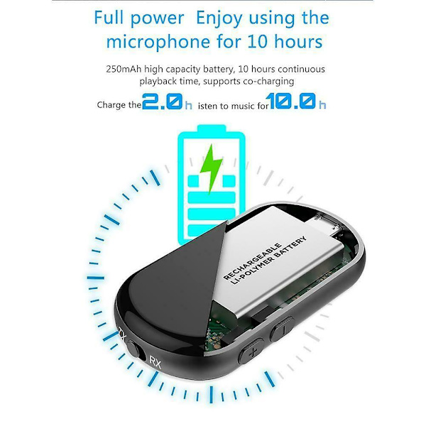 Bluetooth 5.0 USB Trådlös Sändare Mottagare 2i1 Ljudadapter 3.5mm Aux
