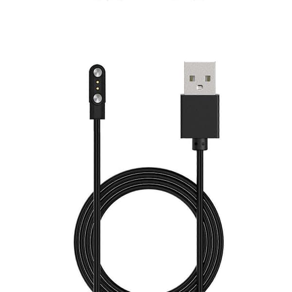 Universal USB-opladerstanderbase til 2-bens ur magnetisk opladningsstrømadapter Black 3.5mm 11mm