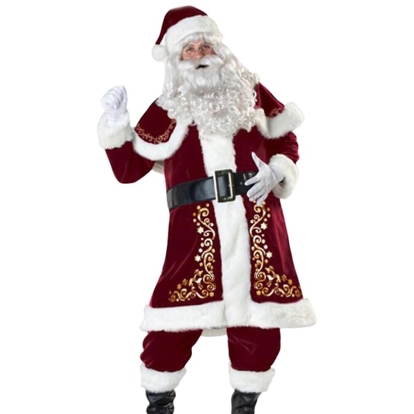 Jultomte Kostym Outfit för Män L