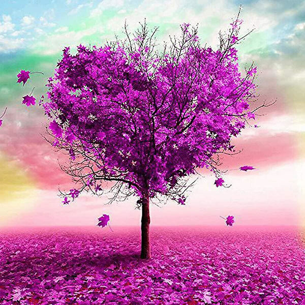 Love Tree Timanttimaalaus Täysi Porakone Kirjonta Ristipisto Taideaskartelusarjat