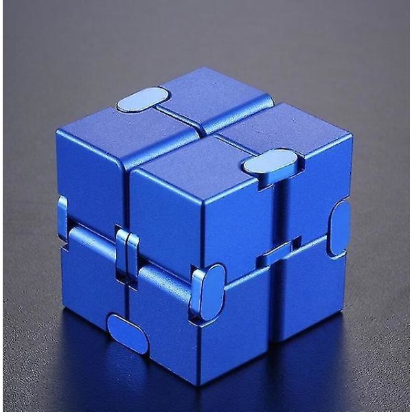 Stress relief Infinity Cube Bärbar dekompressionsleksak blue