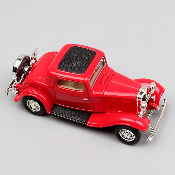 1:43 Skala Liten Ford Model B 18 Klassisk Tre Fönster Deluxe Coupe Metall Diecast Modell Bil Present Leksak 1932 För Barn Pojke